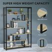 7 Tier Vintage Bookshelves Bookcase Storage Display Rack Shelf Shelving for Home and Office