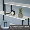 Multi-Level Vintage Bookshelves Bookcase Storage Rack Display Shelf for Home and Office
