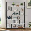 Multi-Level Vintage Bookshelves Bookcase Storage Rack Display Shelf for Home and Office