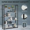 Multi-Level Vintage Bookshelves Bookcase Storage Rack Display Shelf for Home and Office