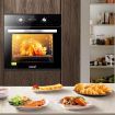 Maxkon Built in Electric Wall Oven Cooking Oven 10 Functions 80L Knob Control