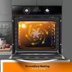Maxkon Built in Electric Wall Oven Cooking Oven 10 Functions 80L Knob Control