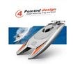 RC Racing Boat High Speed Electric 25KM/H Remote Controlled Speedboat 2 BATTERIES Color Silver