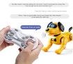 RC Robot Dog Toy Stunt Puppy Voice Control Toys Pet Dancing Programmable Robot with Sound COL.Yellow