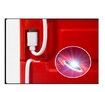 2Pack Voice Control LED Sneaker Storage Boxes Drop Side Shoe Boxes Clear Plastic Stackable Col Red 36x29x22cm