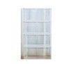 4pcs Storage Shoe Box, Foldable Clear Sneaker Display Box, Stackable Plastic Storage Bins 36X33X21CM