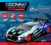 Racing car Remote Control Car for Kids - LED RC Car, High Speed Race Drift Car Toy with Music, Engine Sounds, Light Up Car Shell, and Easy Remote Control (Blue)