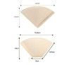 100 Pieces Coffee Filters Premium Unbleached Disposable Drip Coffee Papers (V60 Filters)