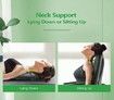 Neck Stretcher for Neck Pain Relief, Neck and Shoulder Relaxer Upper Back Stretcher Device Support Relaxer, Cervical Traction Device for Cervical Spine Alignment Adjustable 4 Height Level (Green)
