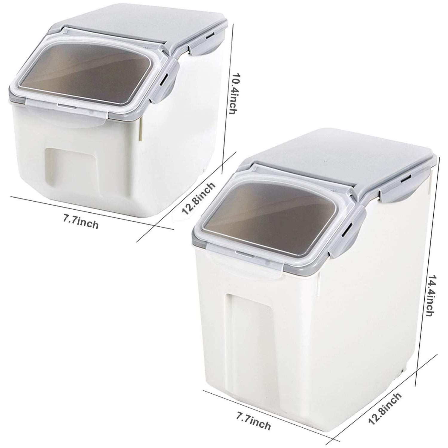 Dry Food Storage Box Flour Bin Multiple Function,Airtight Plasitic Dry