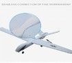 DIY Military Fixed-Wing Foam RC Airplane Remote Control Glider Large Throw Hand RC Toy Airplane with LED
