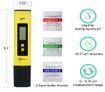 PH Meter, Digital PH Meter with 0.01 pH Accuracy and 0.00to14.00PH Measurement Range for Water Quality, Hydroponics, Aquariums, Drinking Water, RO System, Fishpond and Swimming Pool