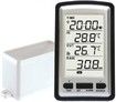 Electronic Rain Gauge, Portable Wireless Rain Gauge High Precision Radio Controlled Digital Rain Gauge Rain Gauge Measuring Tool Thermometer Humidity Meter for Indoor and Outdoor