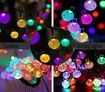 50LED 7M Crystal Ball Waterproof Solar String Lights Outdoor Multi Color