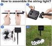 30LED 6.5M Crystal Ball Waterproof Solar String Lights Outdoor Col.Warm White