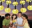 30LED 6.5M Crystal Ball Waterproof Solar String Lights Outdoor Col.Warm White