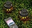 Portable Bluetooth 5.0 Indoor/Outdoor Wireless Speaker, LED Torch Atmospheric Lighting Effect, 5-Watt Audio USB Speaker, 800 mAh Battery for iPhone/iPad/Android