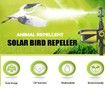 Solar Bird Repellent Sprinkler Water Deterrent Sprinkler Dog / Cat Driver Garden Orchard Driver Bird Repeller Infrared Sensor Drive