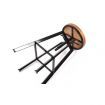 2 x Vintage Retro Industrial Swivel Bar Stool