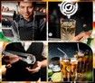 12 Pcs Bartender Kit Cocktail 600ml/800ml Boston Shaker Set with Stand, Muddler, Jigger, Strainer