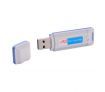 K1 Digital MP3 Voice Recorder USB TF Card Reader - White + Blue