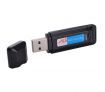 K1 Digital MP3 Voice Recorder USB TF Card Reader - Black