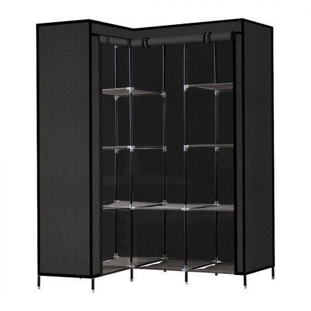 Levede Portable Clothes Closet Wardrobe Storage Cloth Organiser Unit Shelf Rack