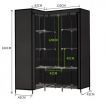 Levede Portable Clothes Closet Wardrobe Storage Cloth Organiser Unit Shelf Rack