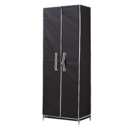 Levede 10Tiers Shoe Rack Portable Storage Cabinet Organiser Wardrobe Black Cover
