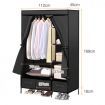 Levede Portable Clothes Closet Wardrobe Black Storage Cloth Organiser Unit Shelf Rack