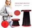 Portable Telescoping Stool Folding Camping Stool Seat for Fishing Hiking Traveling Outdoor Activities