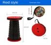 Portable Telescoping Stool Folding Camping Stool Seat for Fishing Hiking Traveling Outdoor Activities