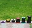 Portable Telescoping Stool Folding Camping Stool Seat for Fishing Hiking Traveling Outdoor Activities