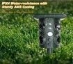 Solar & Rechargeable Animal Repeller, Waterproof Ultrasonic Pest Control, 3 in 1 Mouse Deterrent Repellent for Dog, Cat, Squirrel w/Predator Sound, Motion Detector, LED Strobe Light