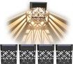 Solar Deck Lights, Solar Fence Lights Outdoor Waterproof LED Garden Decorative Lighting for Post?Patio, Front Door, Step, Stair, Pool and Yard, Warm White, 4 Pack