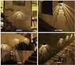 Solar Deck Lights, Solar Fence Lights Outdoor Waterproof LED Garden Decorative Lighting for Post?Patio, Front Door, Step, Stair, Pool and Yard, Warm White, 4 Pack