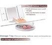 36 LED Nature Daylight Lighted Makeup Mirror,Tri-Fold Lighted Vanity Makeup Mirror with 3X/2X Magnification and Touch Screen Dimming Makeup Mirror, 180 Degree free Rotation, Countertop Cosmetic Mirror