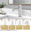 WELS Bathroom Basin Mixer Tap Bath Laundry Sink Tap Washing Basin Faucet Brass Body Chromed Finish
