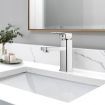 WELS Bathroom Tap Basin Mixer Chromed Washing Basin Tap 360 degree Swivel Laundry Sink Faucet