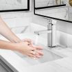 WELS Bathroom Tap Basin Mixer Chromed Washing Basin Tap 360 degree Swivel Laundry Sink Faucet