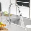 WELS Pull Out Kitchen Tap Mixer Swivel Sink Faucet Tap Kitchen Laundry Tap with Stream and Spray Modes