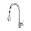 WELS Pull Out Kitchen Tap Mixer Swivel Sink Faucet Tap Kitchen Laundry Tap with Stream and Spray Modes