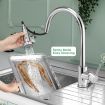 WELS Pull Out Kitchen Tap Mixer Laundry Faucet Sink Tap 360 degree Swivel with Hot and Cold Water