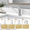 WELS Kitchen Tap Mixer Sink Faucet Mixer Tap Laundry Basin Tap with 360 degree Swivel Spout