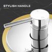 Bathroom Tap Mixer Bath Shower Mixer Tap with Chromed Finish for Hot and Cold Water
