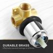 Bathroom Tap Mixer Bath Shower Mixer Tap with Chromed Finish for Hot and Cold Water