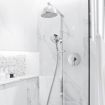 Bathroom Tap Mixer Bath Shower Mixer Tap with Chromed Finish for Hot and Cold Water