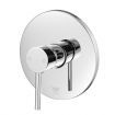 Bathroom Tap Mixer Bath Shower Mixer Tap with Chromed Finish for Hot and Cold Water