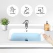 90cm Bathroom Sink Cabinet Vanity Two Large Drawers Wall Mount White