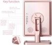 Lighted Makeup Mirror, Vanity Mirror with Bluetooth. Adjustable Brightness, Detachable 10X Magnification Spot Mirror, Rechargeable by Beautify Beauties (Rose Gold)